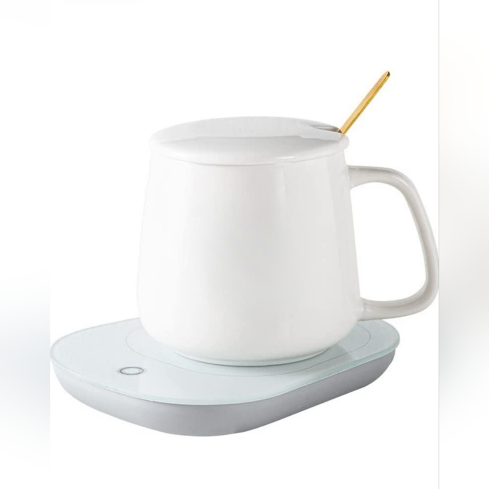 Coffe cup warmer with ceramic mug